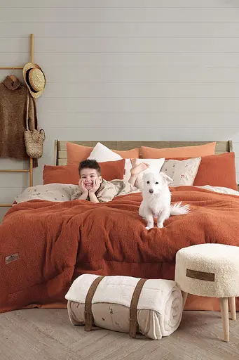 Постільна білизна Sherwood Kiremit (Фланель + Шерпа) Istanbul pbe0051505 - фото 4