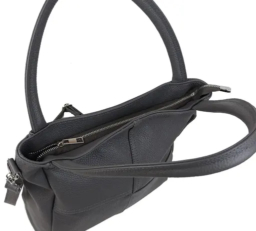 Женская кожаная сумка на двух ручках Borsacomoda 29х28х10 см sum0026801 - фото 8