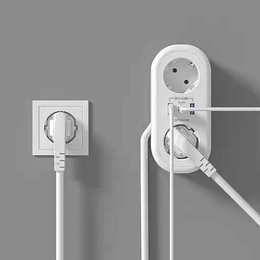 Мережевий фільтр Proove Supercoil 20W (2xAC + Type-C + 2xSB) 1.5m white (PSPS25002102) - фото 5