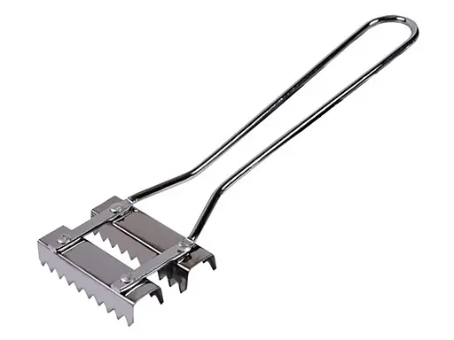 Рибочистка подвійна ніж для чищення риби від луски, скребок для чищення риби, Kitchen Master Сріблястий 87189 - фото 1