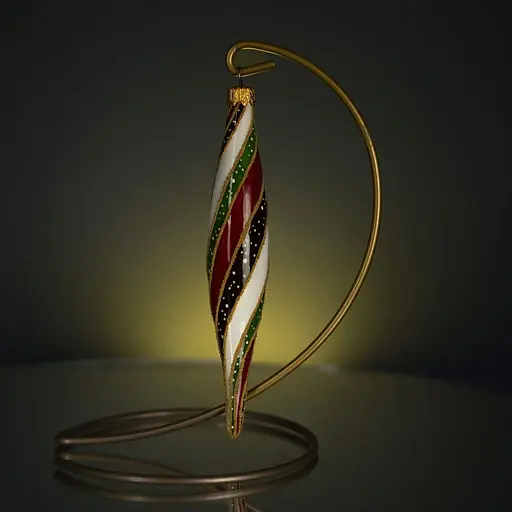 Набір ялинкових прикрас Різдвяні історії Солодкий експрес в дерев'яній коробці скло (4820001128277) - фото 6