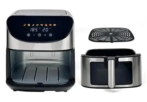 Аэрофритюрница аэрогриль безмасляная Sokany SK-10031 7л 1700 Вт Черная - фото 4