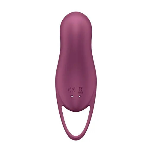 Вакуумний стимулятор клітора з вібрацією Satisfyer Pocket Pro 1 бордовий - фото 5