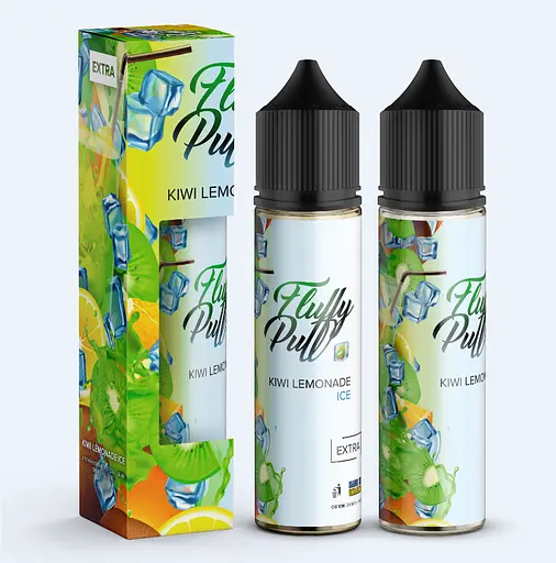 Набор компонентов для самозамеса солевой заправки Fluffy Puff 60 мл Киви Лимонад Лед 0-50 мг (17662)