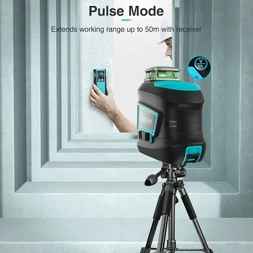Лазерный нивелир DecTeam DJ03CG 3D уровень с дистанционным управлением для строителей 12 самовелелированных линий - фото 5