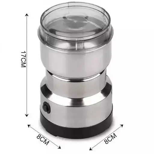 Электрическая кофемолка для дома Кофемолка Bitek BT-7113 роторный измельчитель кофейных зерен 60г Серый - фото 3