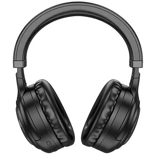 Накладные беспроводные наушники Hoco W48 Focus BT гарнитура с подсветкой RGB черные