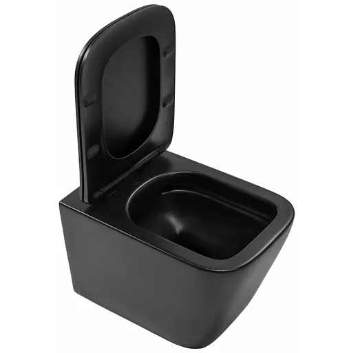 Подвесной унитаз Rea Julio black matt REA-C6550, Черный матовый - фото 4