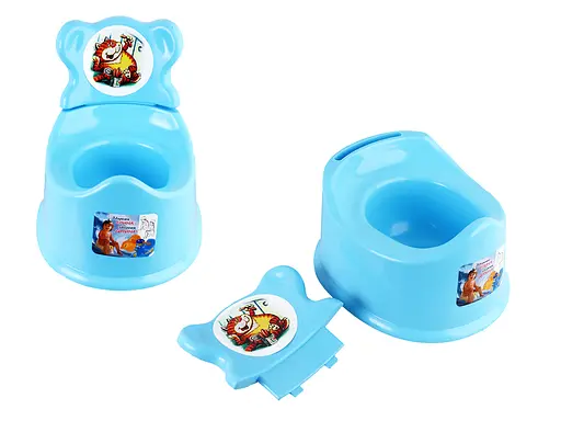 Горщик дитячий зі спинкою, голубий, Бамсик, ПХ4518