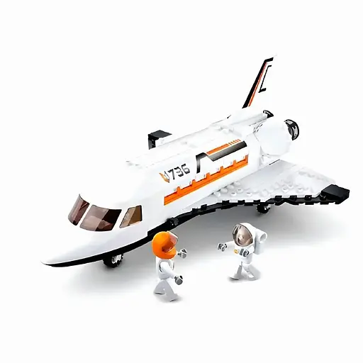 Конструктор Sluban M38-B0736 Космический корабль, 231 деталь, с фигурками, разноцветный