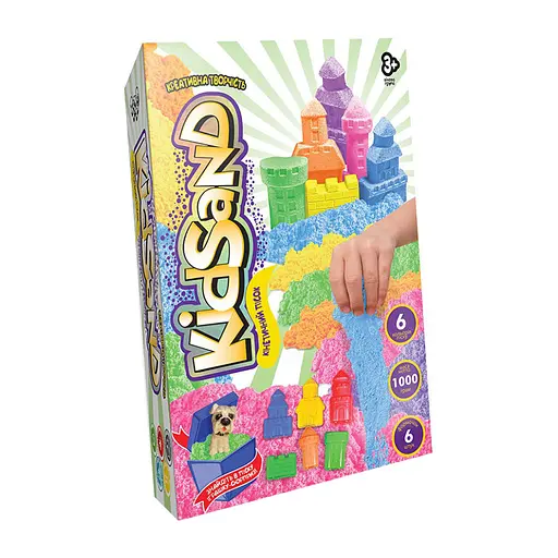 Набор творчества Кинетический песок Kidsand, коробка, 1000 г, укр/рус, Danko Toys - фото 2