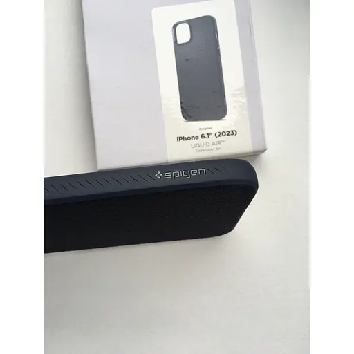 Чохол для iPhone 15 Spigen Liquid Air Navy Blue ACS06791 протиударний - фото 2