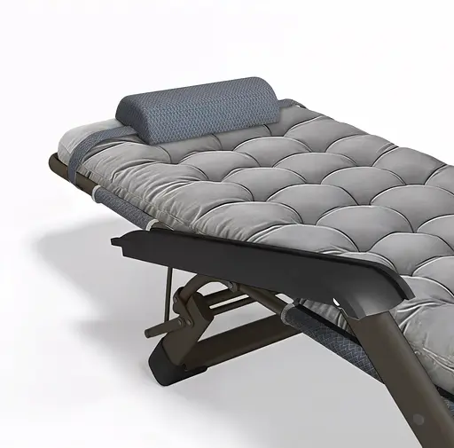 Розкладне крісло ліжко з подушкою Leobro Темно-сірий (LB-FCB-G1-GRY) - фото 3