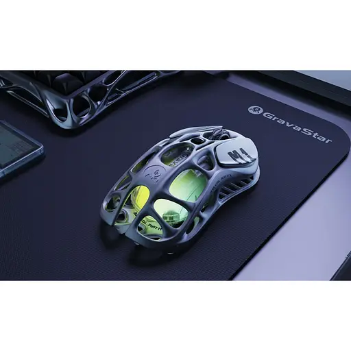 Миша GravaStar GravaStar M1 Pro, magnesium alloy body, BT/WL/USB-A, RGB, Gunmetal Gray - фото 8