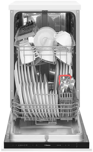 Посудомоечная машина Hansa встроенная, 9 комплектов A++, 45 см, белый - фото 5