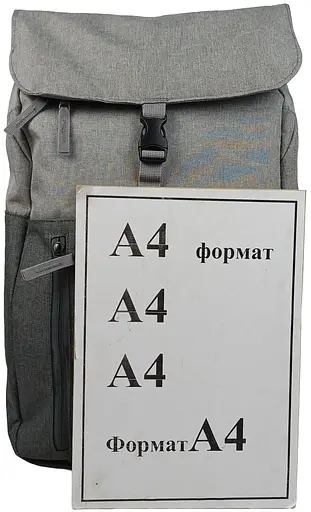 Легкий городской рюкзак 18L Nachhaltiger Rucksack серый LS sum0028837 - фото 10