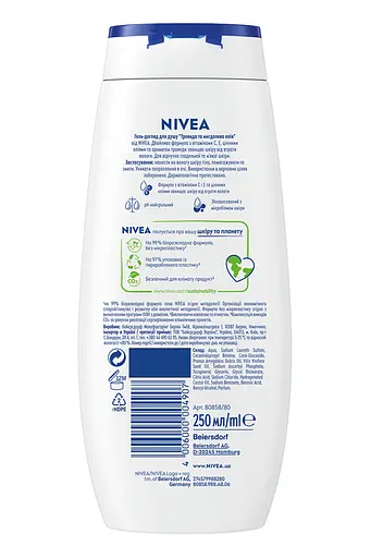 Гель-уход для душа NIVEA Роза и миндальное масло 250 мл - фото 7