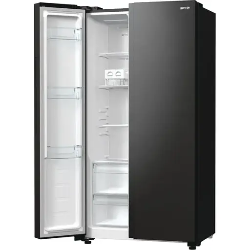 Холодильник Gorenje SBS 179х67х92 см 2 двери 356(191) л А++ NF+ внешний дисплей черный - фото 5