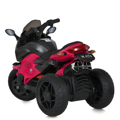 Электромобиль детский Bambi Мотоцикл M 4274EL-8 трехколесный на аккумуляторе с яркой подсветкой и музыкой - фото 4