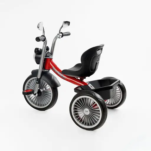 Трехколесный велосипед Best Trike BS-69116 с музыкальной фарой и корзиной красный - фото 2