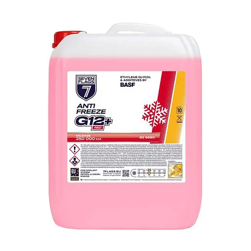 Антифриз 7Flags Super G12+ красный 10 л