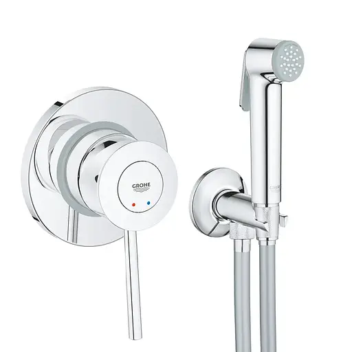 Набір гігієнічного душу прихованого монтажу Grohe Bauclassic UA2904800S, Хром - фото 1