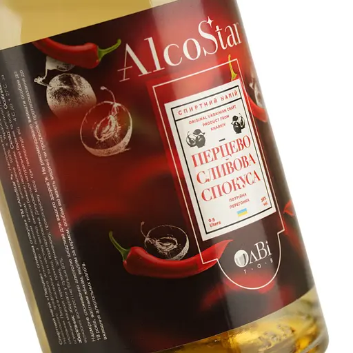 Напій спиртний AlcoStar Перцево-сливова спокуса 38% 0.5 л - фото 5