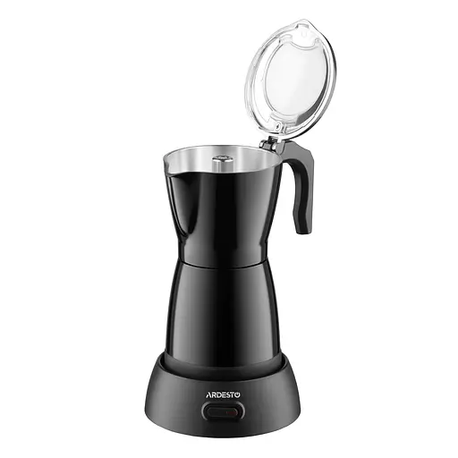ARDESTO Электрическая кофеварка-гейзер 0,3 л, молотый кофе, черный - фото 4