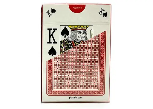 Карты игральные Piatnik 100% Plastic Poker Texas Hold'em (red) (PT-135811) - фото 2