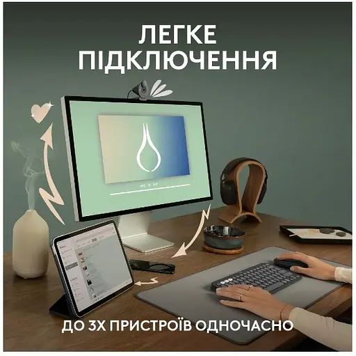 Мышь Logitech Pebble Mouse 2 M350s Tonal Graphite (910-007015) - фото 2