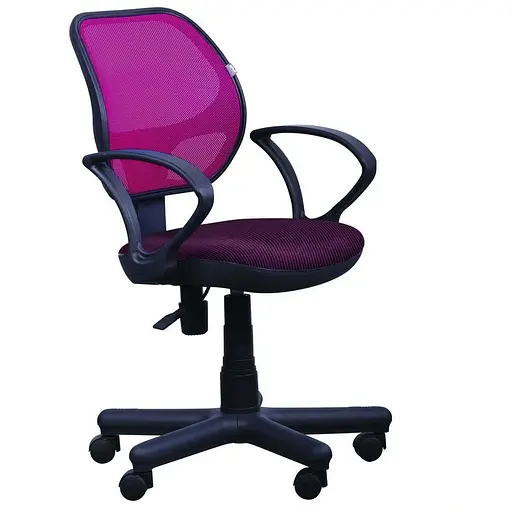 Кресло Чат/АМФ-4 сиденье А-34/спинка Сетка бордовая