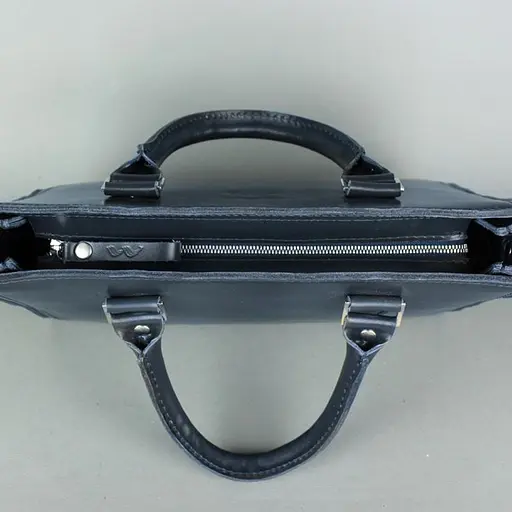 Жіноча шкіряна сумка Fancy синя - фото 4