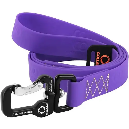 Повідець Waudog Еволютор (ширина 25 мм, довжина 120 см) фіолетовий