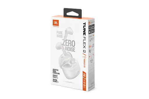 Навушники бездротові JBL TUNE FLEX 2 white (JBLTFLEX2WHT) - фото 8