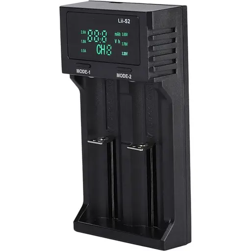Зарядний пристрій LiitoKala Lii-S2 для акумуляторів Li-Ion/LiFePO4/Ni-Mh Black - фото 2