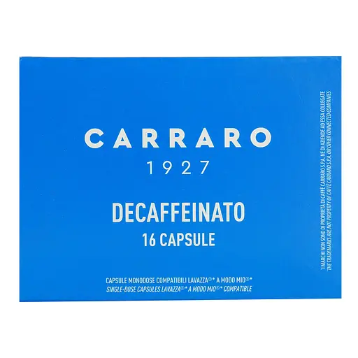 Кофе в капсулах Carraro Lavazza A Modo Mio Decaffeinato, 16 капсул - фото 4