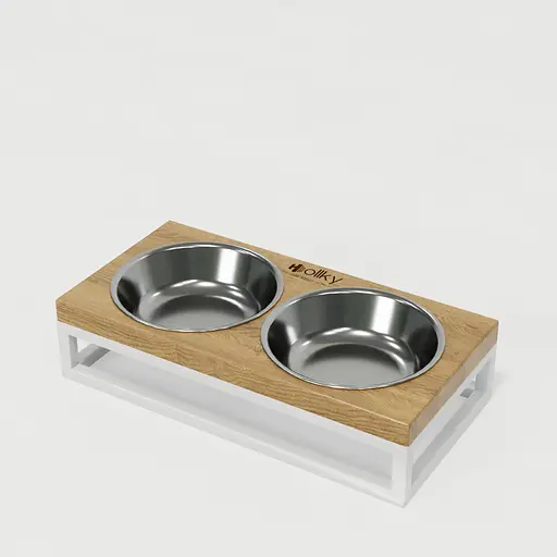 Hollky Base XS — миски на підставці для маленьких собак та котів (2 × 0,25 л) - фото 2