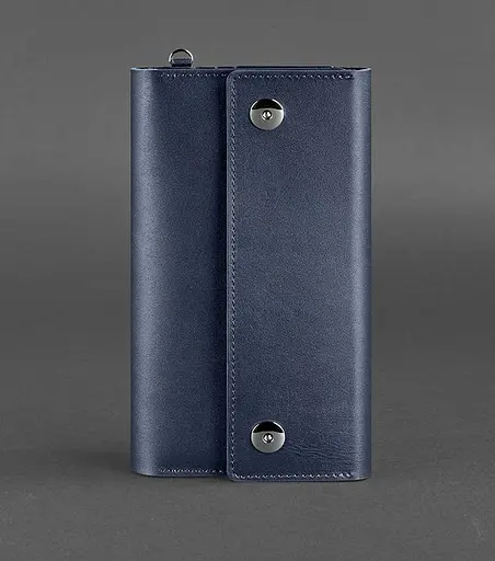 Кожаный клатч-органайзер (Тревел-Кейс) 5.0 Темно-синий - фото 1