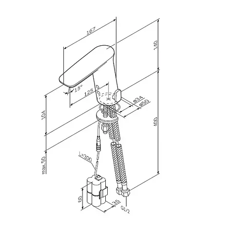 Змішувач для раковини сенсорний AM.PM Inspire 2.0 F50A02300 - фото 8