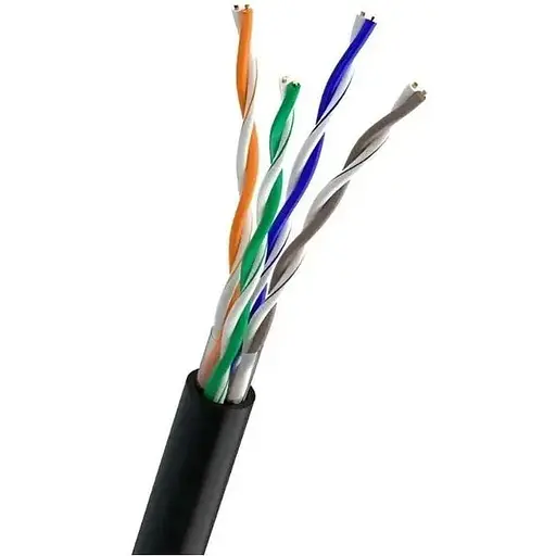 Кабель Одескабель UTP Cat-5e Ok-NET, КПП-ВП (100) 4х2х0,51 (бухта 500м) для зовнішньої прокладки
