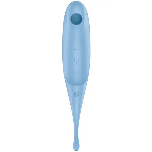 Вібратор для клітора із вакуумною стимуляцією Satisfyer Twirling Pro Red Blue - фото 3