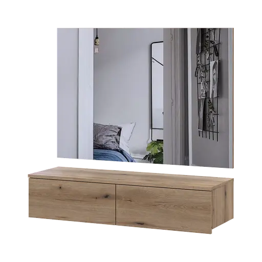 Комплект мебели Doros Левия + зеркало Дуб Эвок 100х32х100 (42005239)
