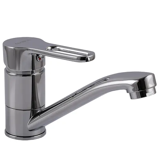 Змішувач для умивальника Globus Lux Dolly GLD-203M хромований для ванної кімнати стильний і функціональний