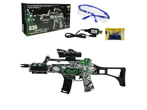 Автомат, аккумулятор, стреляет гелевыми пулями, 1613-3