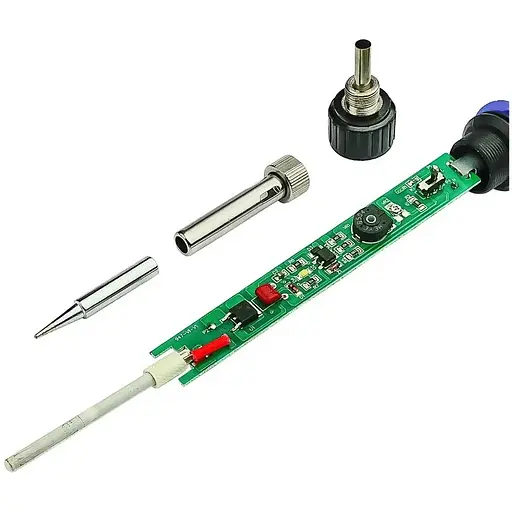 Паяльник WEP 947-VII с подставкой, жалом 900M, выключателем, рег. t 220-480 гр C, индикатором работы (60W, 220V) - фото 5