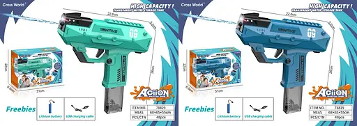 Водяний автомат, 22.5 см, акумулятор, світло, USB-зарядка, 31x22x6 см (В асортименті) - фото 2