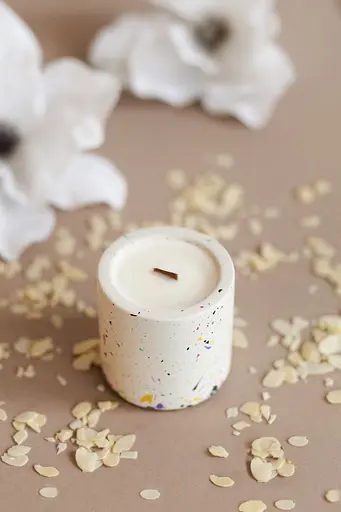 Парфюмерная свеча Choice Aroma Coconut Lime Verbena белая 140 г - фото 4