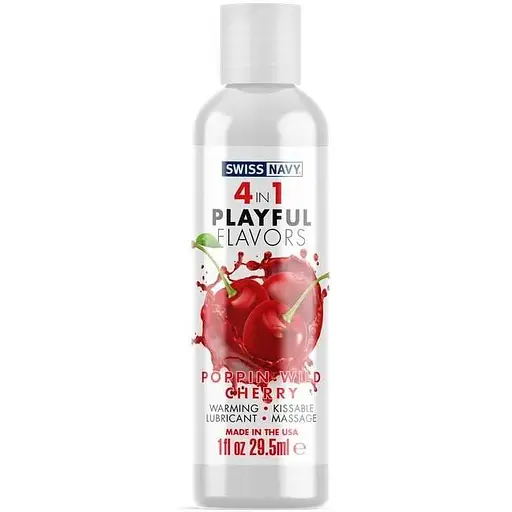 Лубрикант Swiss Navy 4 in 1 Playful Flavors вишня 29.5 мл