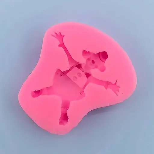 Молд силіконовий кондитерський для мастики та шоколаду Клоун, Kitchen Master Рожевий 87474 - фото 5