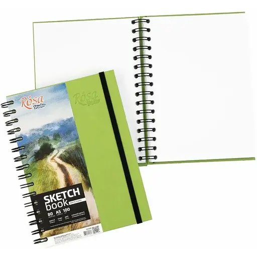 Блокнот на спіралі Rosa Studio A5 (14.8х21см) 100г/м2 80л фісташковий - фото 3